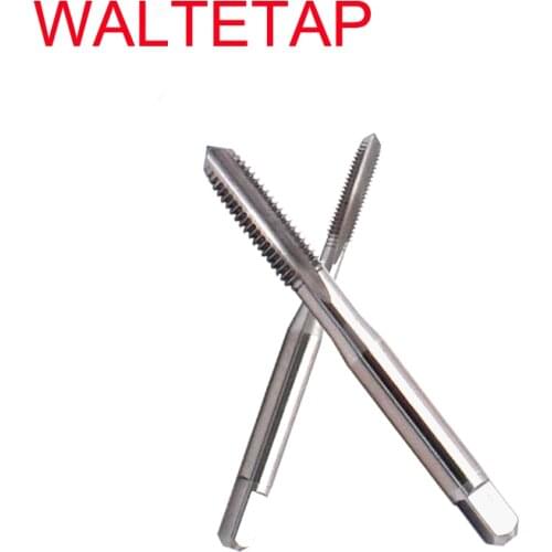 WALTETAP 10PCS HSS-E Hand Tap UNC 2-56 4-40 6-32 8-32 10-24 1/4-20 Screw Thread Straight Groove Taps