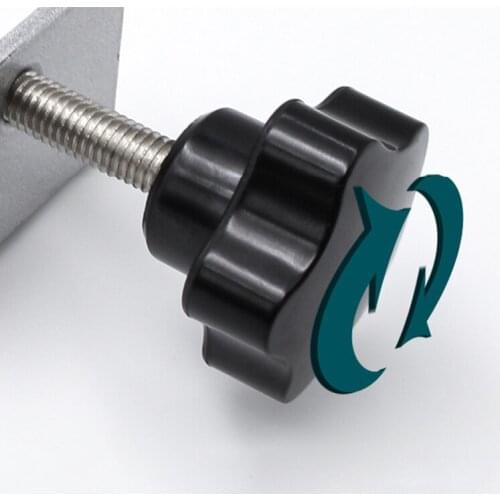 Clapboard Clamp Thickened Adjustable Punch‑free Glass Holder Glass Fixing Clamp For Home Office @ls