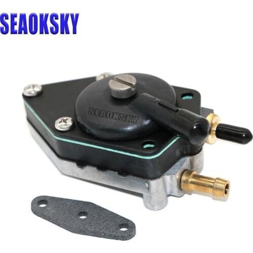 0438555 438555 0433386 433386 Fuel Pump for Johnson Evinrude OMC BRP 20-30hp Boat Motor Small Nipple