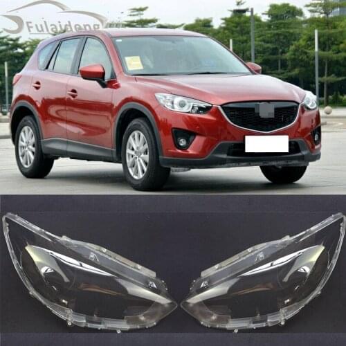 1pcs For Mazda CX-5 CX5 2012-2016 headlamps transparent PVC lampshades lamp shell masks headlights cover Car accessories
