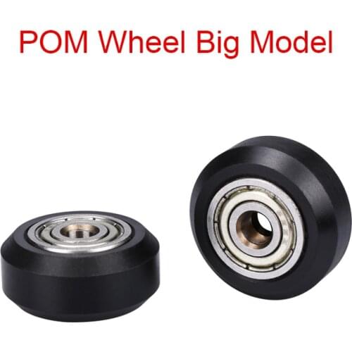 10pcs CNC Openbuilds Plastic wheel POM with Bearings big Models Passive Round wheel Idler Pulley Gear perlin wheel for v-slot