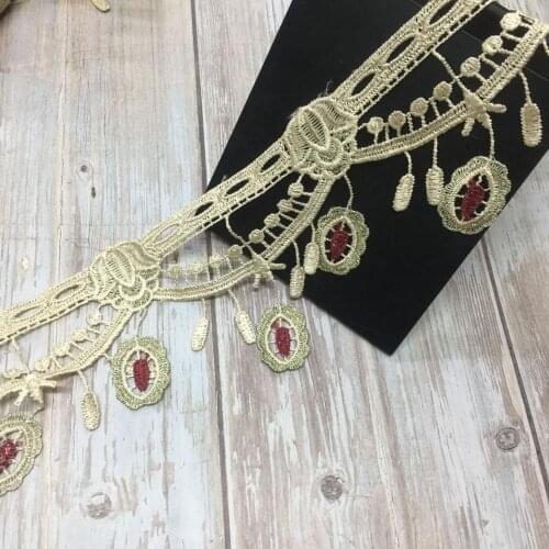 15yards 10cm Width Fringe Tassel Lace Trims for Curtain Sofa Cover Trimmings Ribbon Applique Sewing Home Textiles Lace Fabric