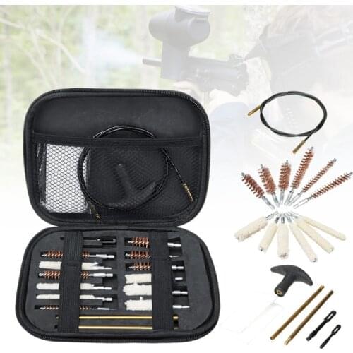 20pcs Gun Rifle Pistol Cleaning Set Universal Gun Brush Tool for Pistol Hunting Shotgun Firearm Cleaner Hunting Accessories