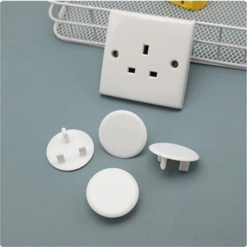 20pcs Baby Safety Child Electric Socket Outlet Plug Protection Security UK Standard Safe Lock Cover Kids Sockets Cover G99C
