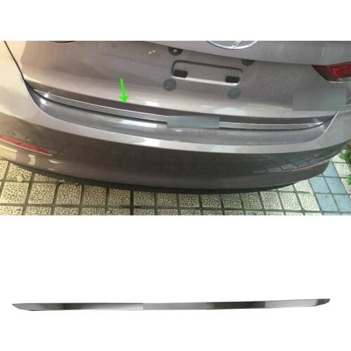 Car Accessories Exterior Decoration Stainless Steel Rear Tail Door Gate Molding Cover Trim For Hyundai Elantra 2018 Car-styling