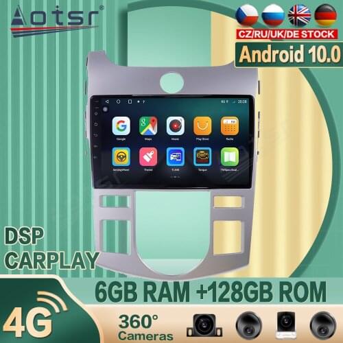 For Kia Cerato 2008+ Android10 Car radio Player GPS Navigation 360 camera Auto Stereo Multimedia Video Headunit DSP carplay 4G