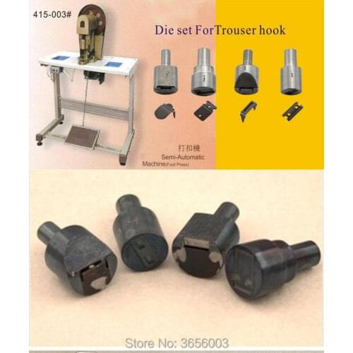 Free shipping Assembling tool & mould & Diesets for 4-part trousers hooks 002