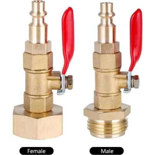 Winterize Quick Adapter Blowout Adapter with 1/4" Male Quick Plug & 3/4" Female Garden Hose Threading