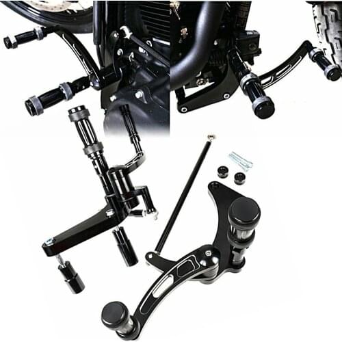 Black Billet Aluminum Forward Control Foot Kits Fit For Harley Softail Street Bob FXBB 2018 2019 Models