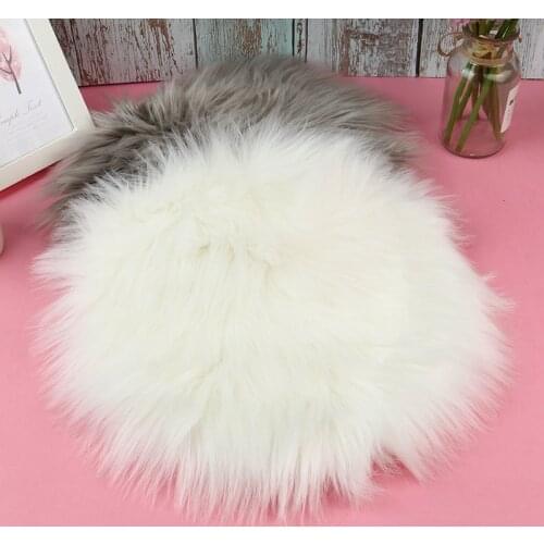 30 X30cm Elegant Soft Artificial Sheepskin Carpet Cushion Cover Bedroom Artificial Blanket Warm Carpet Seat Fur Floor Mat New