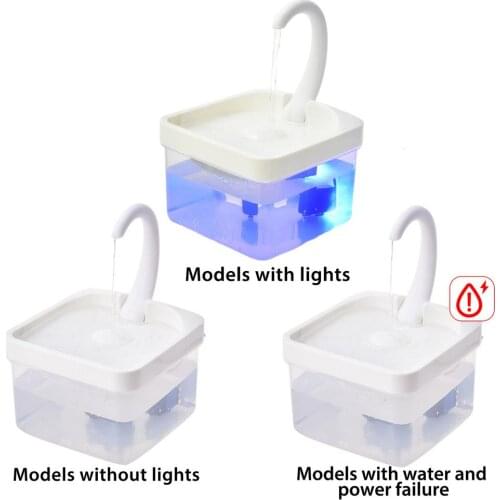 Intelligent Cat Drinking Machine Cat Water Fountain Automatic Circulating Water Dispenser With LED Light For Pet Supplies