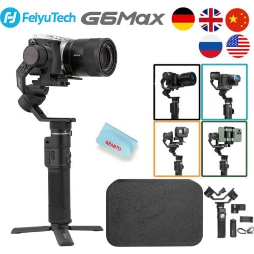 Feiyu G6 Max 3-Axis Handheld Camera Gimbal Stabilizer for Mirrorless camera Pocket Camera GoPro Hero 7 6 5 Smartphone