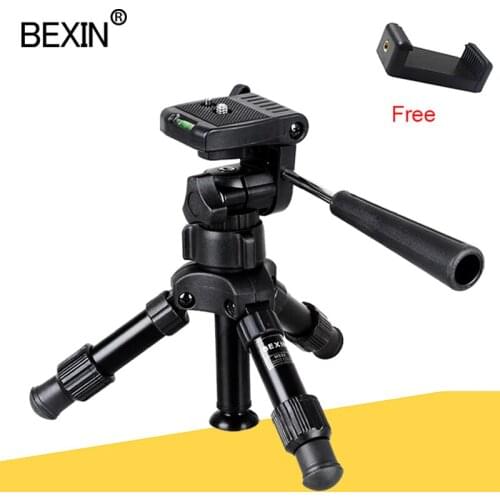 BEXIN Mini Tripod Photography Travel Portable Compact Lightweight Pocket Tripod Camera Stand with Pan Head for DSLR Camera Phone