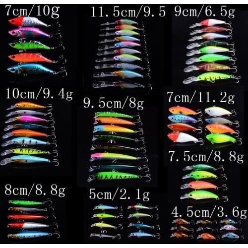 Minnow Fishing lures Pesca Sharp hooks With 3D eyes
