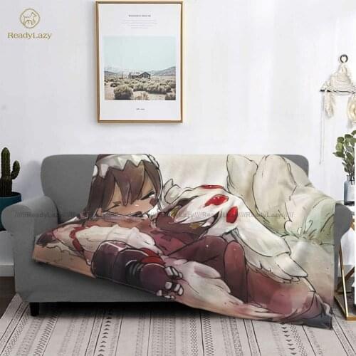 Made In Abyss Blanket Fashion Cozy Bedspread Fleece For Photo Shoot Super Soft Blanket