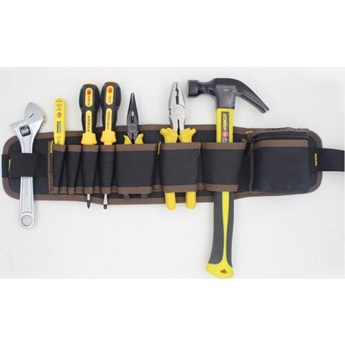 Multi Function Tools Bag Belt Bag Pouch Electrician Tools Organizer Waist Oxford Cloth Hardware Tool Pocket Wrench Pliers Storag
