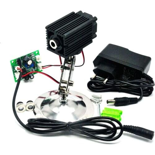 Dot/Line/Cross Focusable 808nm 500mW Infrared IR Laser Diode Module w/ holder and 12V 1A Adapter TTL modulation