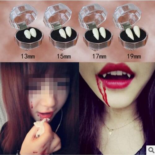 Horrific Fun Vampires Teeth Halloween Dentures Zombie Devil Fangs Teeth Vampire Denture Costume Party COSPLAY Props
