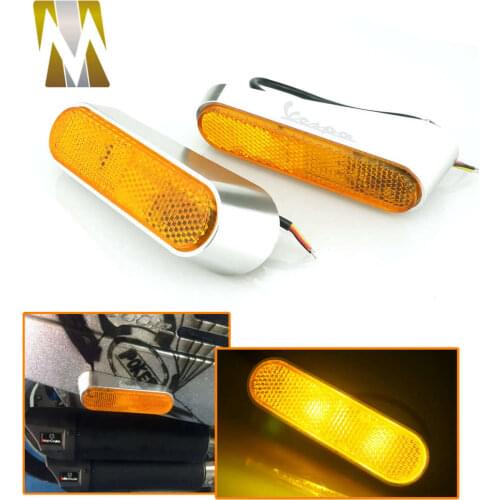 For Piaggio Vespa GTS 300 Sprint 150 Primavera 150 Scooter Modification Accessories Parts GTS300 LED Side Turn Signal Light Lamp