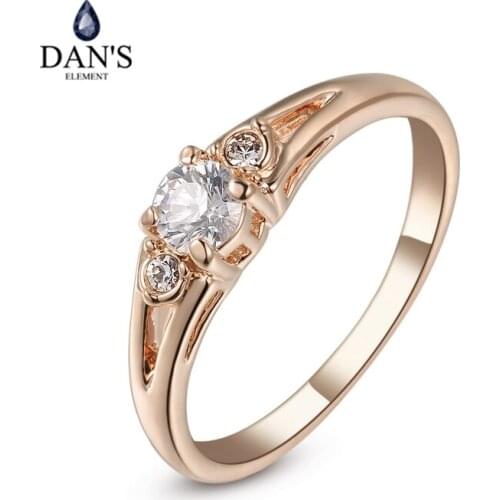 DANS New Sale Dans Element Rings for women Genuine Austria Crystal Fashion Ring Zirconia #RG90671