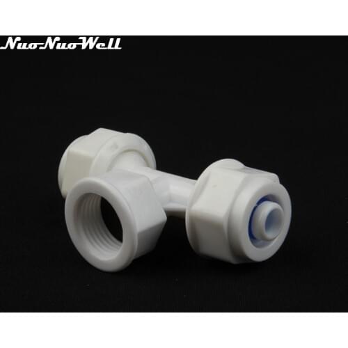 1pc NuoNuoWell POM 1/2" Female Thread to 12/16mm Soft Hose Elbow Connector for Water Heater Accessories 0.5 inch Pipe Adapter