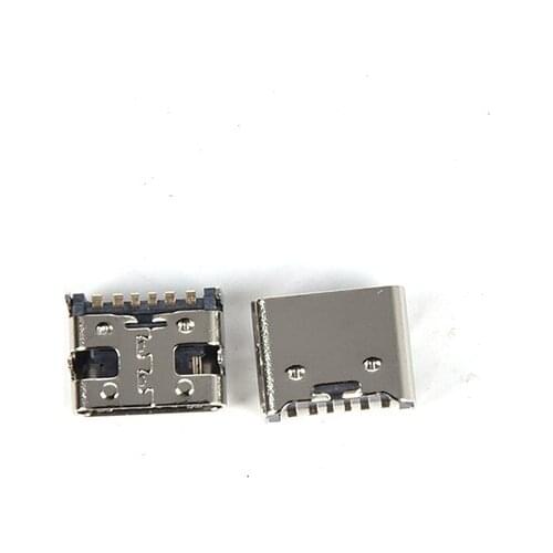 10Pcs 6 Pin SMT Socket Connector Micro USB Type C 3.1 Female Placement SMD DIP For PCB Design DIY High Current Charging