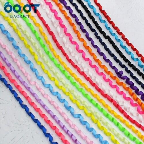 10pcs 6mm Curly Grosgrain ribbon Available in 18 Colors