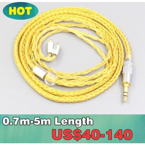 16 Core OCC Gold Plated Braided Earphone Cable For Acoustune HS 1695Ti 1655CU 1695Ti 1670SS LN007371