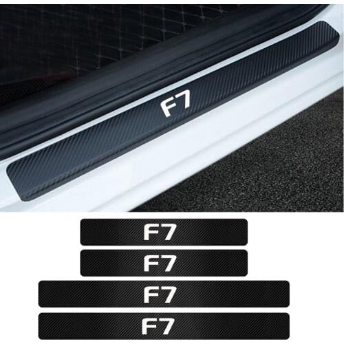 4pcs For HAVAL F7 F7X H5 H6 H7 H9 JOLION Car Door Sill Plate Guard Sticker Threshold Protector Carbon Fiber Decals Car Styling