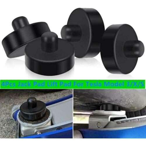 4Pcs Jack Pad Lift Point Pad Adapter Safe Raise Tool Kit For Tesla Model 3 /S /X