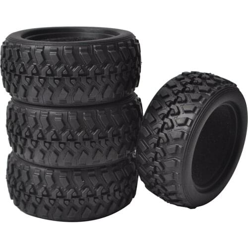 4PCS 1/10 RC Rally Car Tires Rubber tires for Tamiya 54861 HSP HPI Kyosho 1/10 RC Drift Off Road Racing Car Upgrade parts