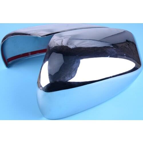 Beler ABS Chrome Side Door Rearview Mirror Wing Back Cover Trim Molding Cap Decoration Fit For Jeep Cherokee KL 2014-2019