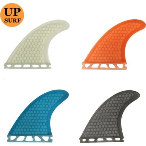 Surfboard future G5 fin Blue white orange grey Fibreglass Honeycomb surf fins