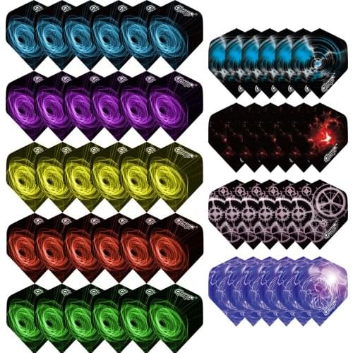 CyeeLife PET Dart Flights 54 Packs Standard Accessories kit 9 Designs