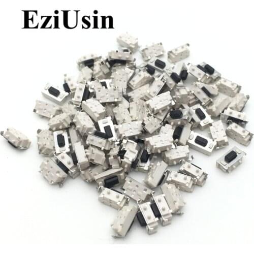 EziUsin 100pcs Micro Tact Switch Touch 3*6*3.5 3x6x3.5 SMD For MP3 MP4 Tablet PC Button Bluetooth Headset Remote Control