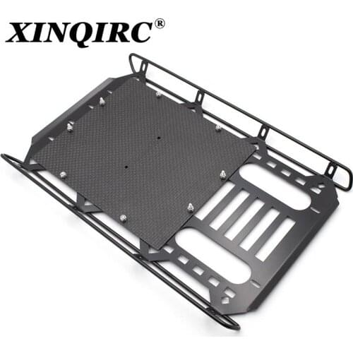 Racing Metal Roof Rack with Carbon Fibre Panel 253x168mm Upgrades Parts Accessories for RC Crawler Car Traxxas TRX4 G500