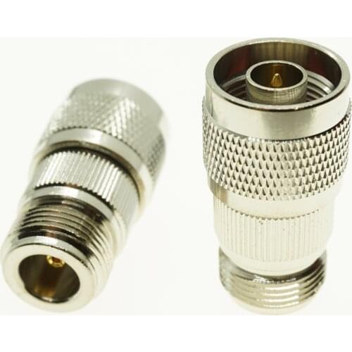 N To N Cable Coax Connector Socket Brooches N Male Jack To N Female Plug Nickel Plated Brass Straight RF Coaxial Adapters