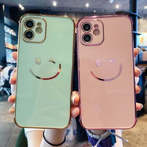 Fashion Happy Smile Phone Cases for iPhone Cases for iPhone 12 11 Pro Max 12 Mini XR XS Max X Se 2020 7 8 Plus Back Cover Capa