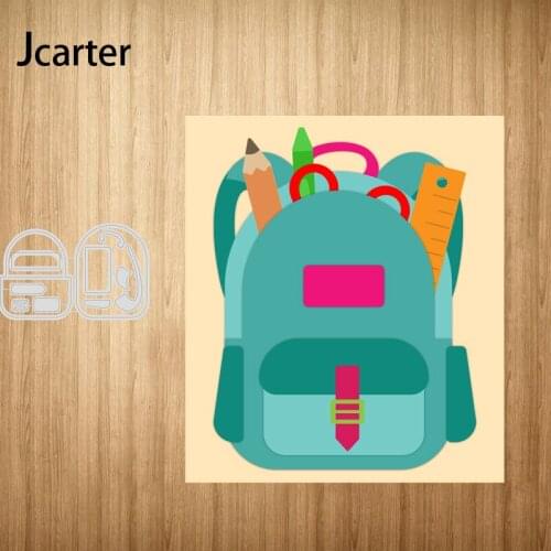 2021 New Design Backpack School Bag Pen Cutting Dies Shape Scrapbooking Craft Die Cut Stencil Card Make Mould Sheet Decoration