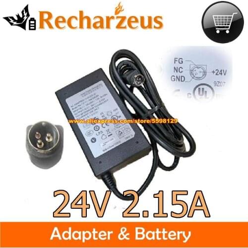 Genuine APD DA-50C24 DA50C24 AC Adapter 24V 2.15A Round With 3 Pin For Printer Power Supply Charger For SNBC BTP-R880 Laptop Ada