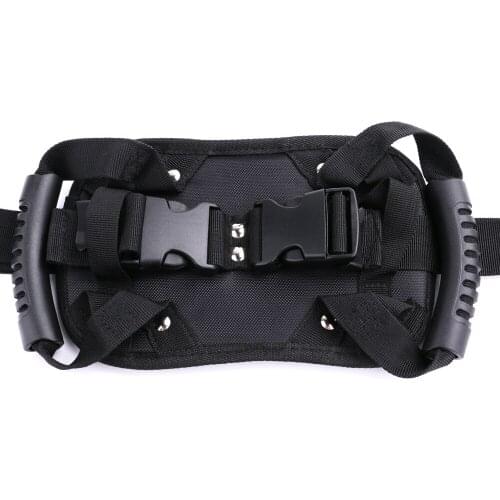 Motorcycle ATV Passenger Safety Belt Rear Seat Grab Grip Handle Belly Armrest Non Slip Seat Safety Tie Waist Grabbing Rope
