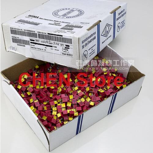 German FKP2 WIMA film capacitor hi-fi audio 33p 47p 68p 100p 220p 330p 470p 680p 1nf 2.2nf 4.7nf 6.8nf 10nf 22nf 1000v 630v 100v
