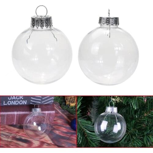 Clear Plastic Ball Pendant Ornaments DIY Christmas Tree Party Decoration According to the Surrounding Environment Background in