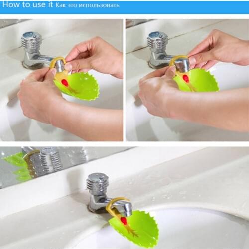 Cute Bathroom Sink Faucet Chute Extender Crab Children Kids Washing Hands Bath Shower Product Sink Extension Faucet Water