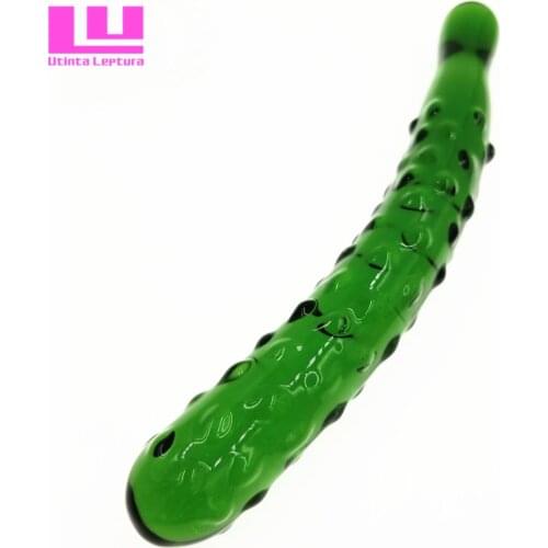 Utinta Leptura Glass Cucumber Female Masturbation Sex Toys, G Point Stimulate Dildos, G Spot Massage Stick Adult Produ For Woman