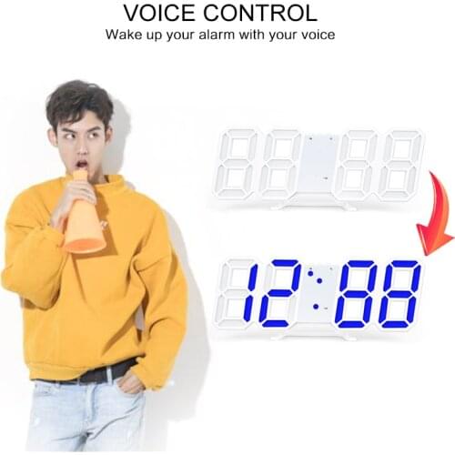 LED Digital Alarm Clock Watch Table Electronic Desktop Clocks USB Wake Up FM Radio Home Time Projector Snooze Function Alarm