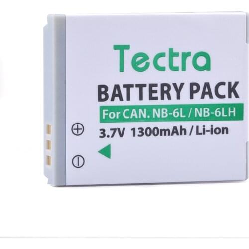Tectra 1PC NB-6L NB 6L Camera battery for Canon Power-shot Camera SX520 HS SX530 SX600 SX610 SX700 SX710 IXUS 85 95 200 210 105