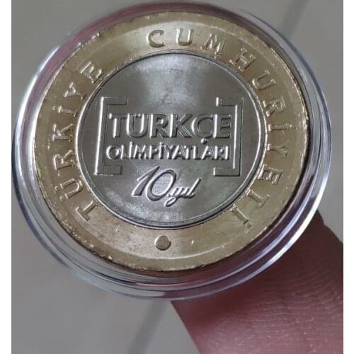 Turkey 1 Lira 26mm Asia Coins Old Original Infrequent Coin Commemorative Edition 100% Real Random Year