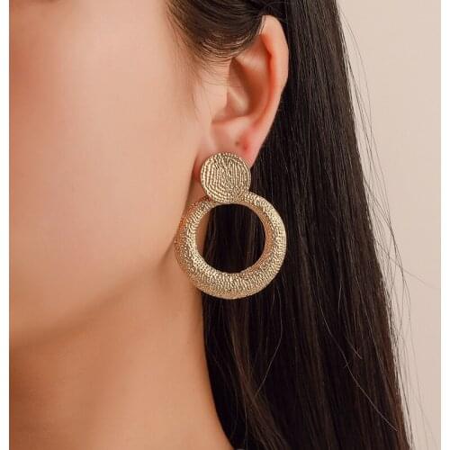 Yobest Metal Drop Earrings for Women Vintage Exaggeration Geometric earring Bohemian Earring Wedding Jewellery