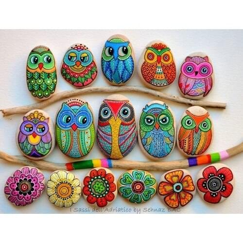 FUN EDUCATIONAL STONE PAINTING SET